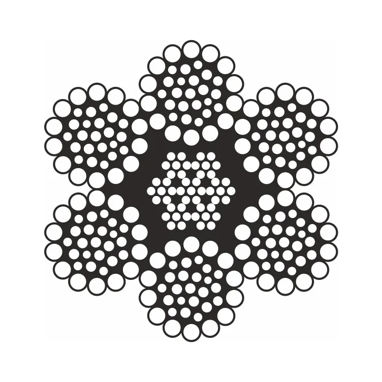 Cablu de tracțiune dublu combinat cu inimă metalică construcție 6x36WS+IWRC (1)