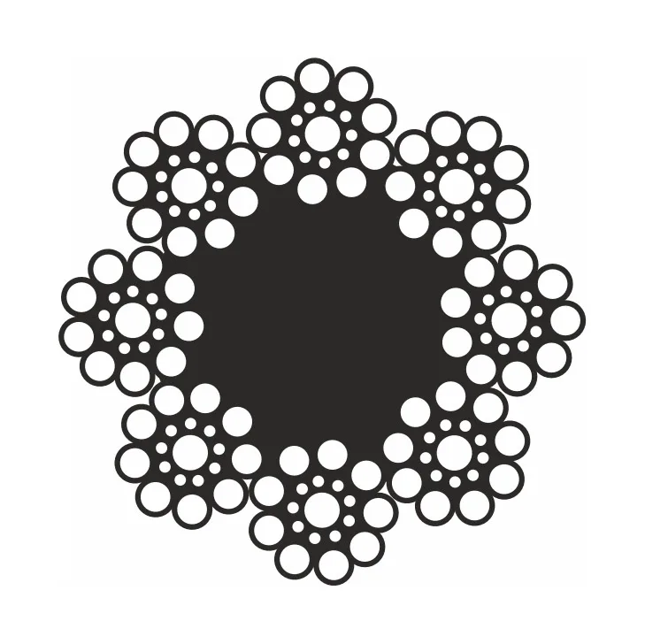 Cablu de tracțiune dublu combinat cu inimă vegetală construcție 8x19S+FC (1)