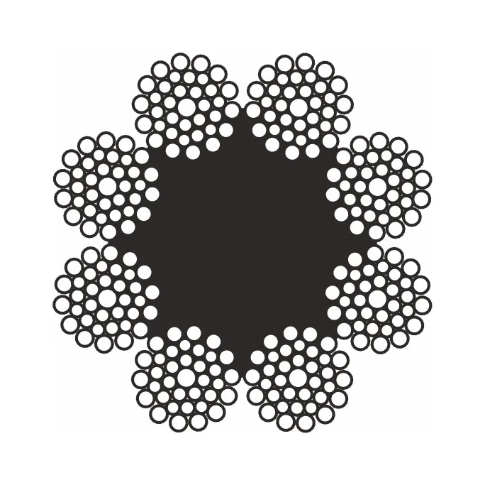 Cablu de tracțiune dublu combinat cu inimă vegetală construcție 8x36WS+FC (1)